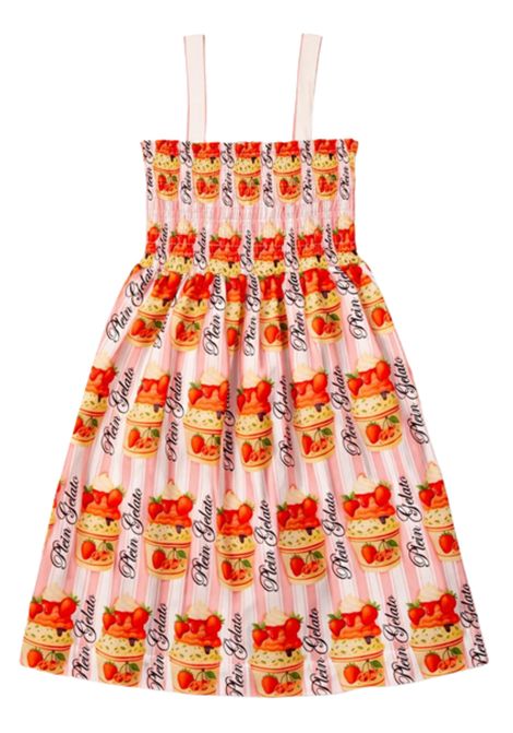 Abito bambina rosa in cotone Philipp Plein | GDR232ROSA