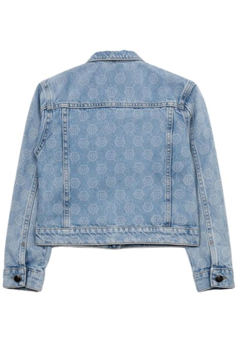 Giubbino bambina in cotone denim Philipp Plein | GJK204DENIM