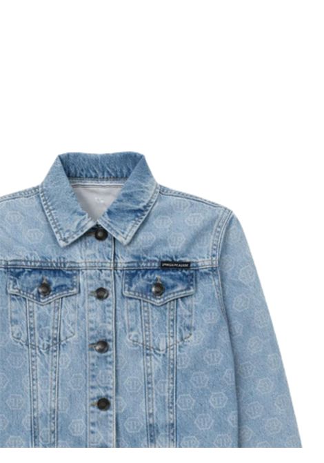 Giubbino bambina in cotone denim Philipp Plein | GJK204DENIM