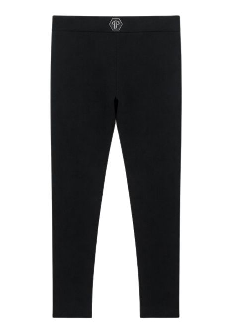 Leggins bambina nero in cotone Philipp Plein | GLG144NERO