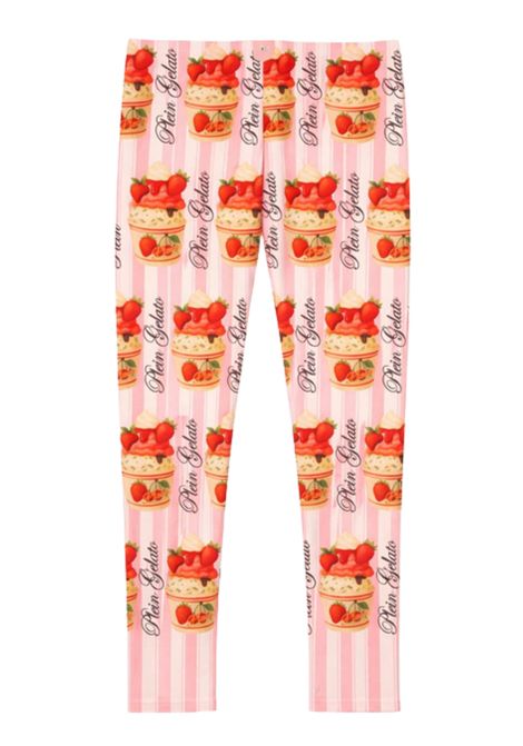 Leggins bambina rosa in cotone Philipp Plein | GLG231ROSA