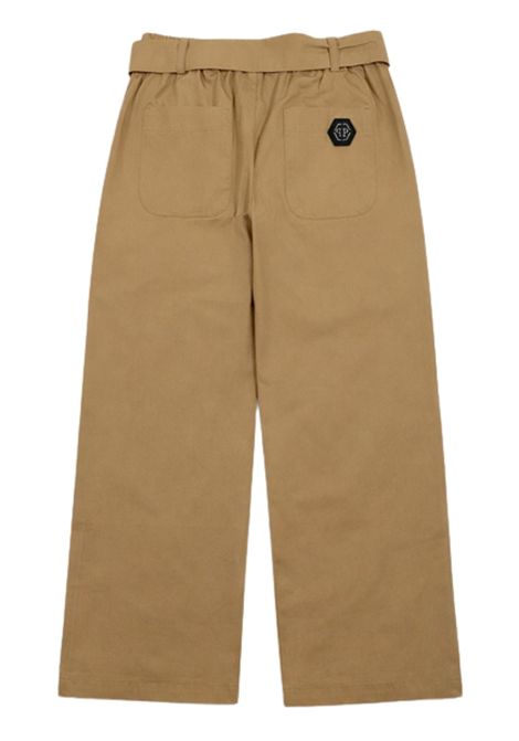Pantalone bambina beige in cotone Philipp Plein | GPA150BEIGE