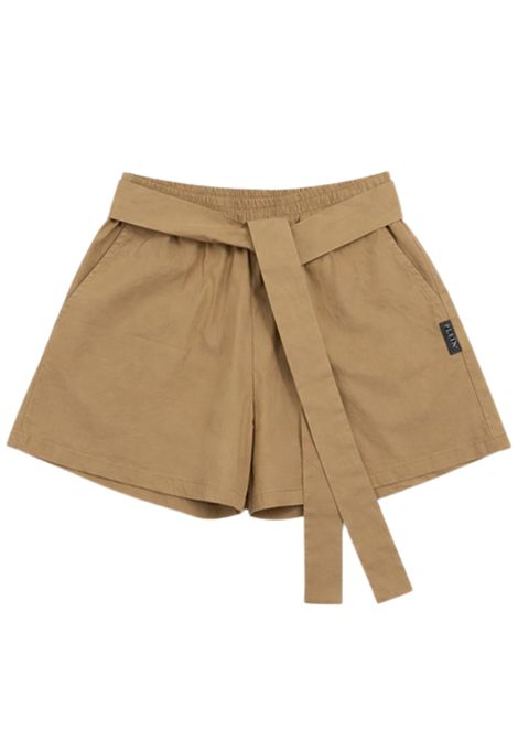 Shorts bambina beige in cotone Philipp Plein | GSH149BEIGE