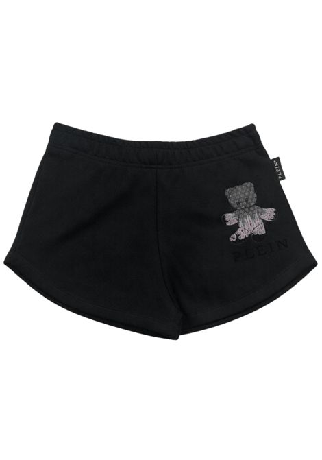 Shorts bambina nero in cotone Philipp Plein | GSH164NERO