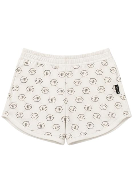 Shorts bambina bianco in cotone Philipp Plein | GSH196BIANCO