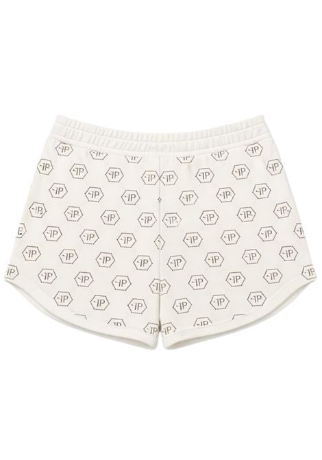 Shorts bambina bianco in cotone Philipp Plein | GSH196BIANCO