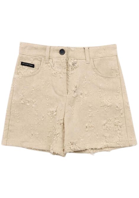 Shorts bambina sabbia in cotone Philipp Plein | GSH222SABBIA