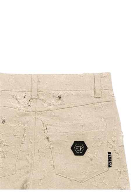Shorts bambina sabbia in cotone Philipp Plein | GSH222SABBIA