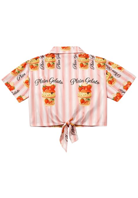Camicia bambina rosa in cotone Philipp Plein | GSI230ROSA