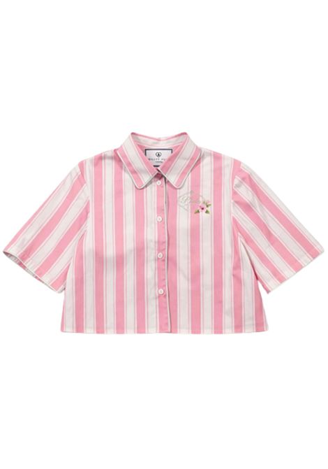 Camicia bambina rosa in cotone Philipp Plein | GSI242ROSA