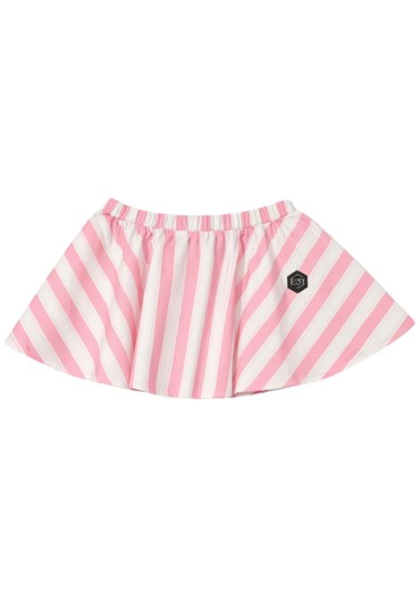 Pink cotton skirt for girls Philipp Plein | GSK243ROSA