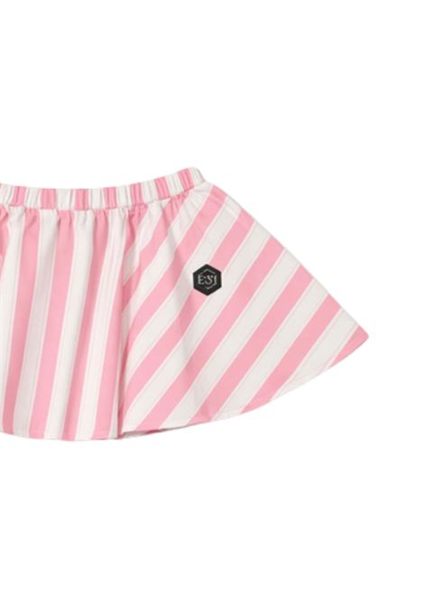 Pink cotton skirt for girls Philipp Plein | GSK243ROSA