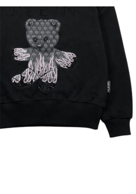 Felpa bambina nera in cotone Philipp Plein | GSW161NERO