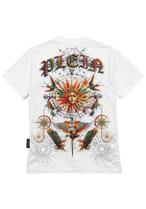 White cotton T-shirt for girls Philipp Plein | GTH147BIANCO