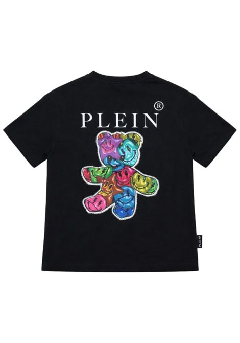 T-shirt bambina nera in cotone Philipp Plein | GTH160NERO