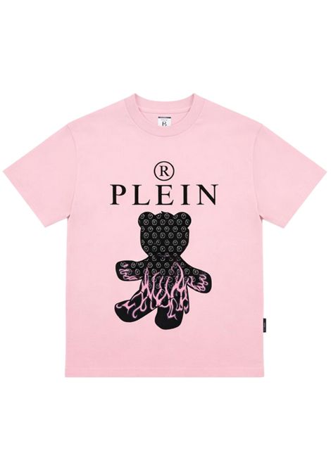 Pink cotton T-shirt for girls Philipp Plein | GTH162ROSA