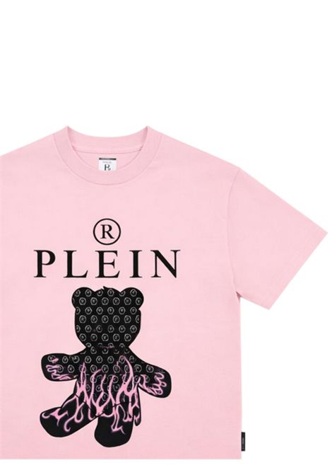 Pink cotton T-shirt for girls Philipp Plein | GTH162ROSA