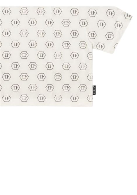 White cotton T-shirt for girls Philipp Plein | GTH201BIANCO