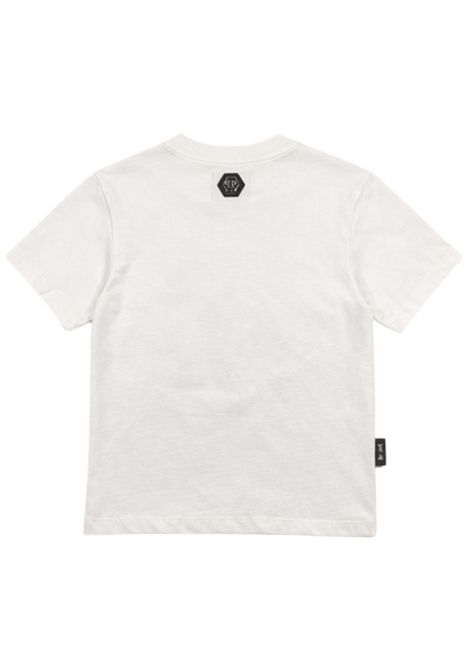 White cotton T-shirt for girls Philipp Plein | GTH202BIANCO