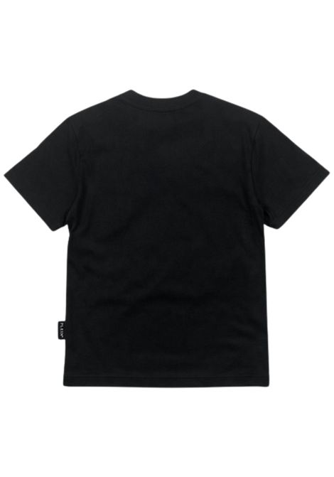 Black cotton T-shirt for girls Philipp Plein | GTH210NERO