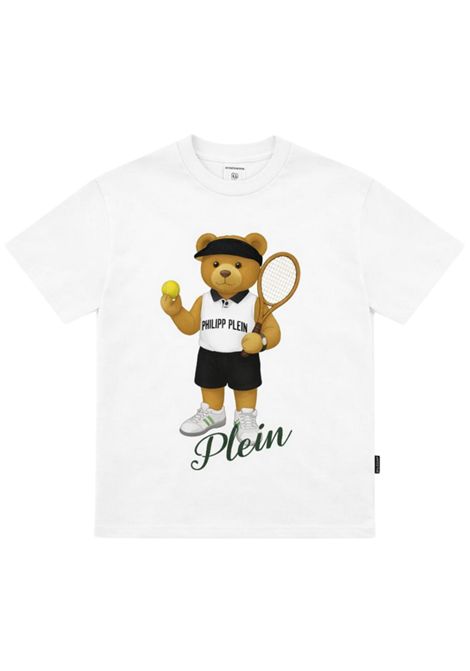 T-shirt bambina bianca in cotone Philipp Plein | GTH211BIANCO