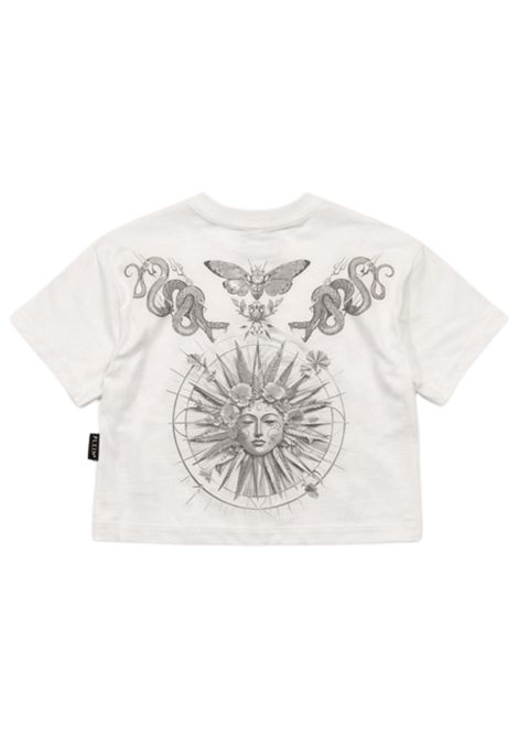 White cotton T-shirt for girls Philipp Plein | GTH215BIANCO