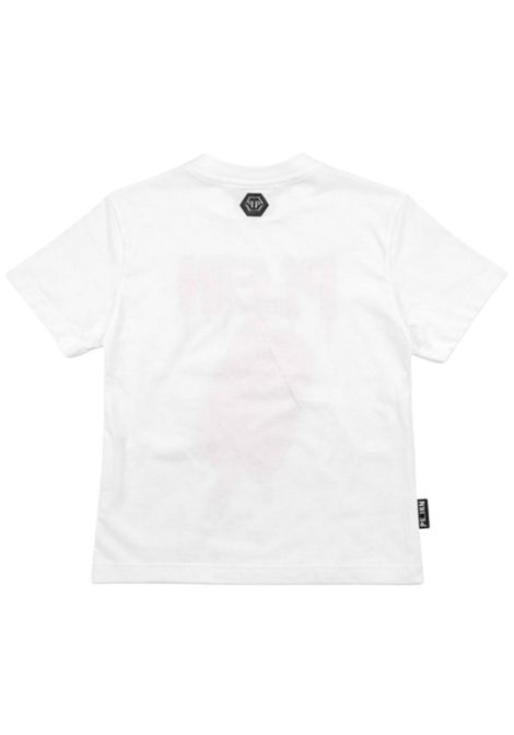 White cotton T-shirt for girls Philipp Plein | GTH233BIANCO