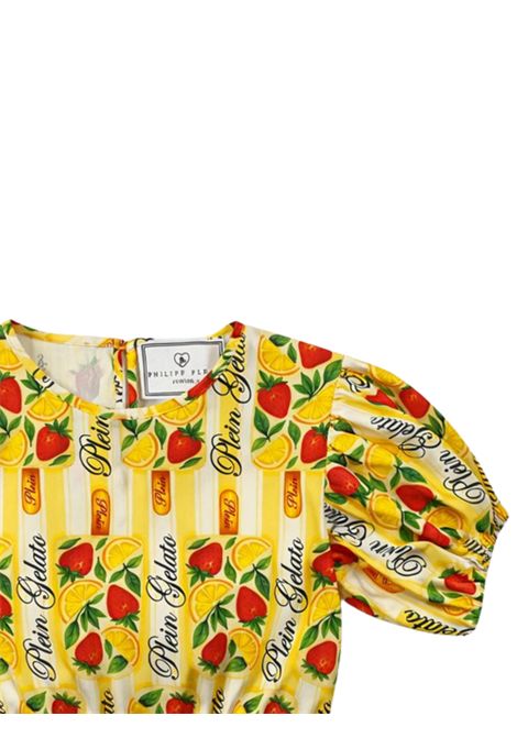 Top bambina giallo in cotone Philipp Plein | GTO228GIALLO