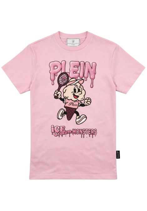 Abito bambina rosa in cotone Philipp Plein | GZDR234ROSA