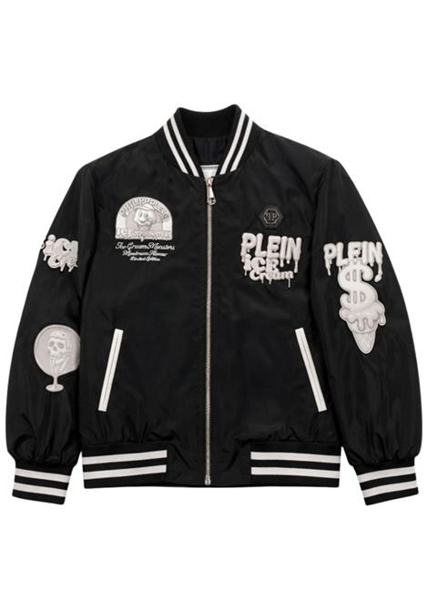 Unisex black nylon jacket Philipp Plein | UBO235NERO