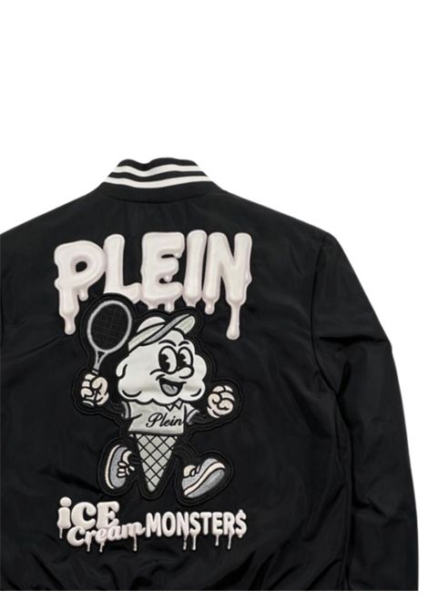 Giubbino unisex nero in nylon Philipp Plein | UBO235NERO