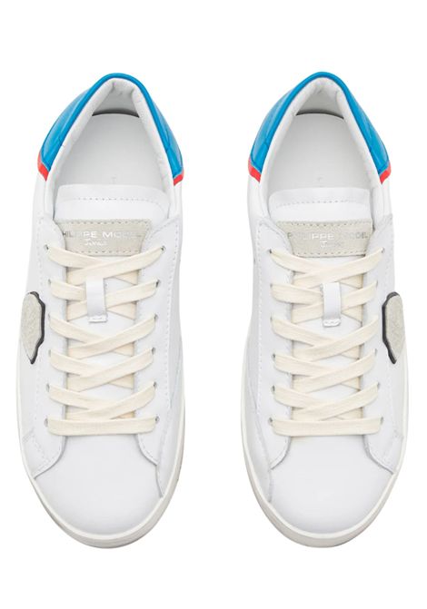 White/blue leather children's shoes Philippe Model | 80702/PIABIANCO/BLU