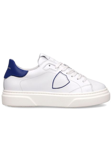 White/blue leather children's shoes Philippe Model | 80738/PIABIANCO/BLU