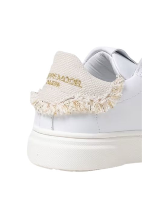 Scarpe bambina bianco/oro in pelle Philippe Model | 80750/PIABIANCO/ORO