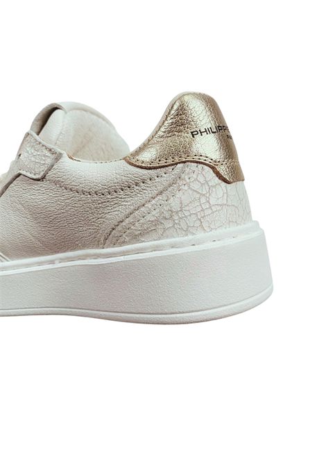 Scarpe bambina bianco/oro in pelle Philippe Model | 80760/PIABIANCO/ORO