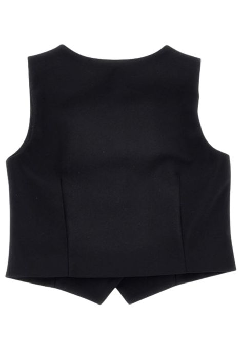 Gilet bambina nero in cotone PHILOSOPHY | I1E3055133/MANERO
