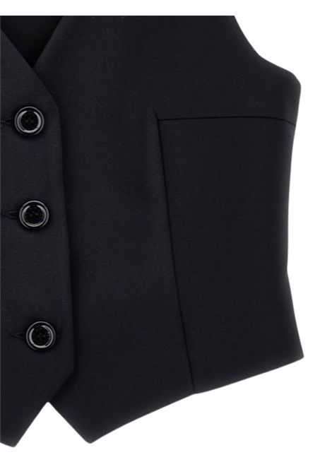 Gilet bambina nero in cotone PHILOSOPHY | I1E3055133/MANERO