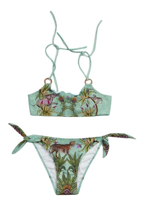 Costume da bagno bambina due pezzi Pin - Up stars | PF754F/MAVERDE