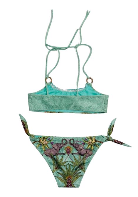 Costume da bagno bambina due pezzi Pin - Up stars | PF754F/MAVERDE