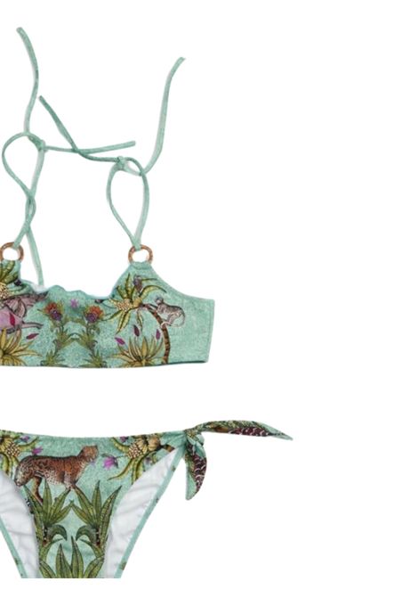 Costume da bagno bambina due pezzi Pin - Up stars | PF754F/MAVERDE