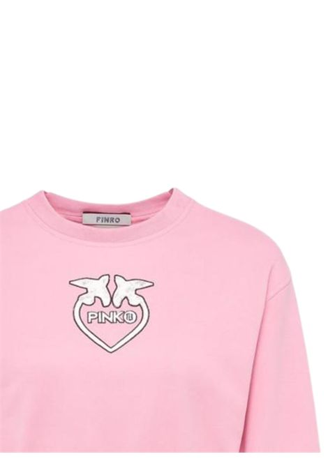 Felpa bambina rosa in cotone Pinko | 033476/MOROSA