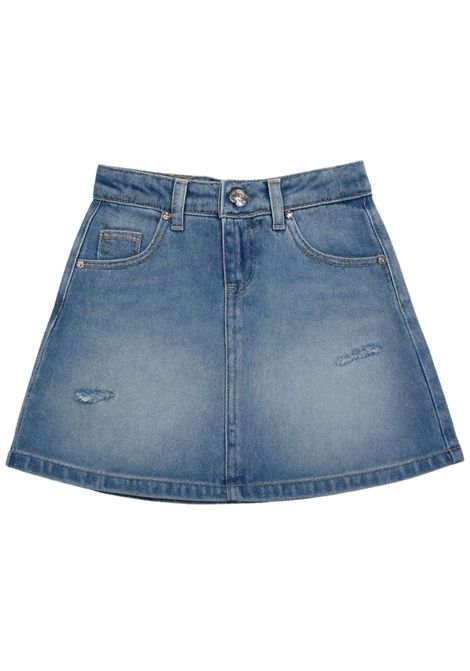 Gonna bambina in cotone denim Please | GB61010G72/MADENIM