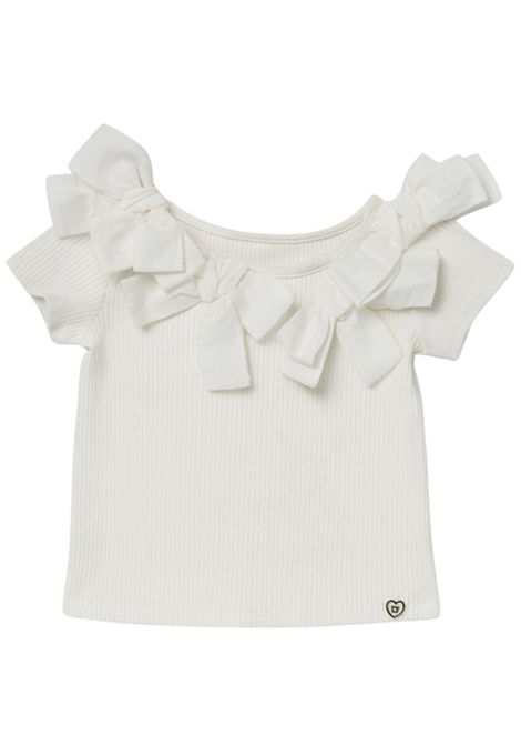 Canotta bambina bianca in viscosa Please | MB32070G73/MABIANCO