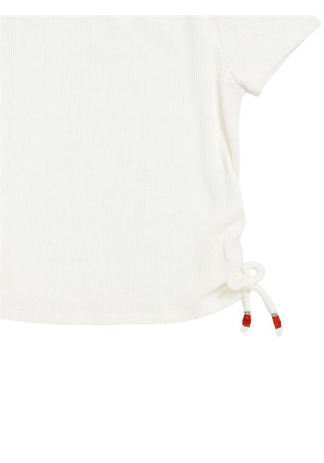 T-shirt bambina bianca in cotone Please | MBC9072G72/MABIANCO