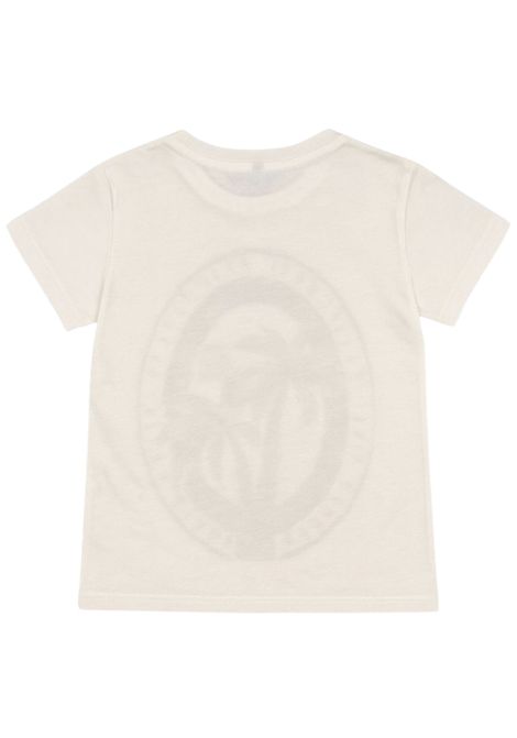 White cotton T-shirt for children Please | MBE8030B72/MABIANCO