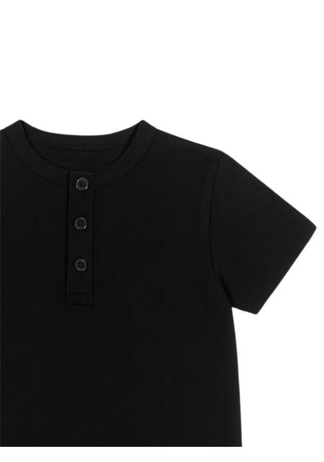 Black cotton T-shirt for children Please | ME07030B72/MANERO