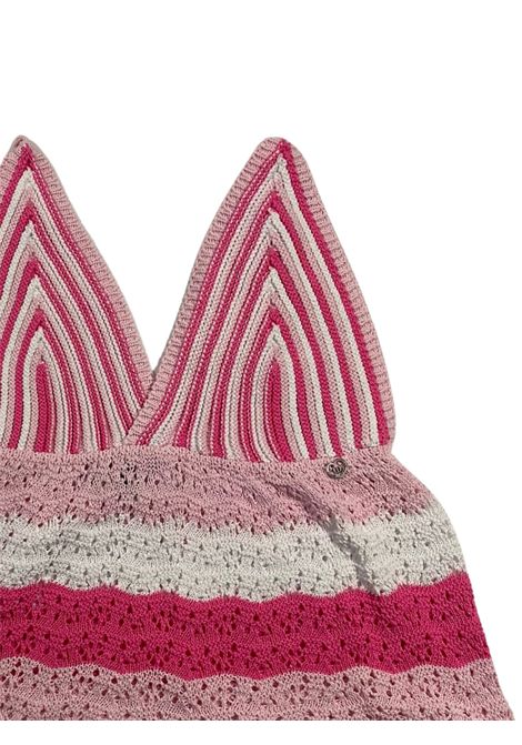 Top bambina rosa in cotone Please | NB17230G72/MAROSA