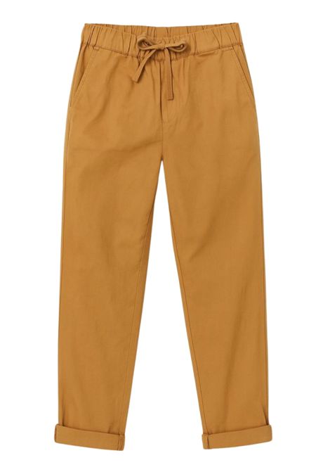 Beige cotton trousers for children Please | PE84270B72/MABEIGE