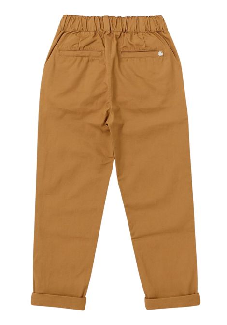 Beige cotton trousers for children Please | PE84270B72/MABEIGE