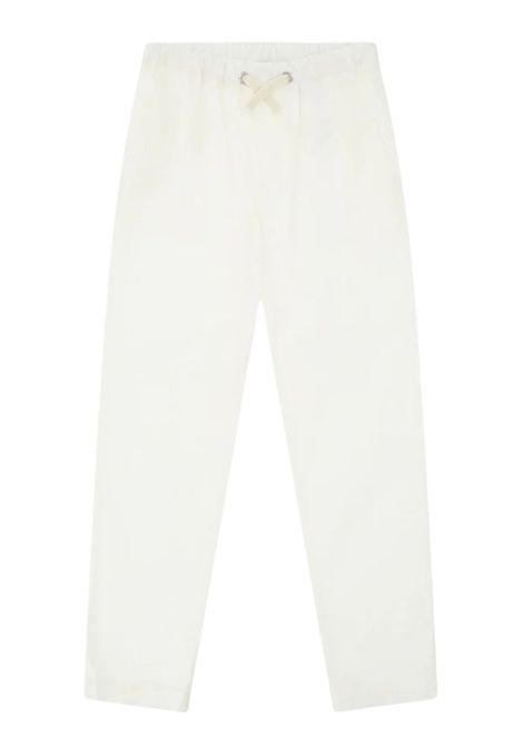 Pantalone bambino bianco in cotone Please | PE84270B72/MABIANCO